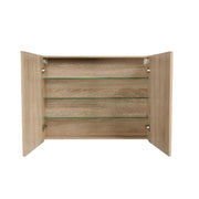 Avia 900mm Natural Oak Shaving Cabinet By Indulge® - Acqua Bathrooms