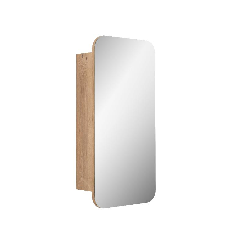 Curva Natural Oak Square Shaving Cabinet By Indulge® - Acqua Bathrooms