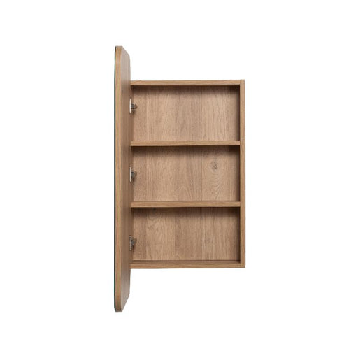 Curva Natural Oak Square Shaving Cabinet By Indulge® - Acqua Bathrooms
