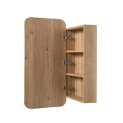 Curva Natural Oak Square Shaving Cabinet By Indulge® - Acqua Bathrooms