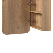 Curva Natural Oak Square Shaving Cabinet By Indulge® - Acqua Bathrooms