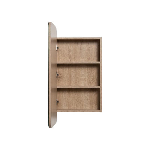 Curva White Oak Square Shaving Cabinet By Indulge® - Acqua Bathrooms