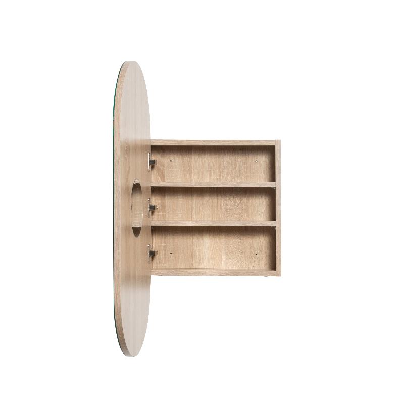 Pill Oval White Oak Shaving Cabinet By Indulge® - Acqua Bathrooms