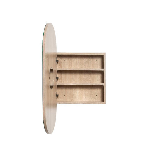 Pill Oval White Oak Shaving Cabinet By Indulge® - Acqua Bathrooms