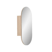 Pill Oval White Oak Shaving Cabinet By Indulge® - Acqua Bathrooms