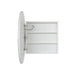 Round LED Matte White Shaving Cabinet - Indulge - Acqua Bathrooms