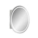 Round LED Matte White Shaving Cabinet - Indulge - Acqua Bathrooms