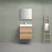Sella 500mm Ensuite Natural Oak Wall Hung Vanity by Indulge® - Acqua Bathrooms