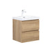 Sella 500mm Ensuite Natural Oak Wall Hung Vanity by Indulge® - Acqua Bathrooms