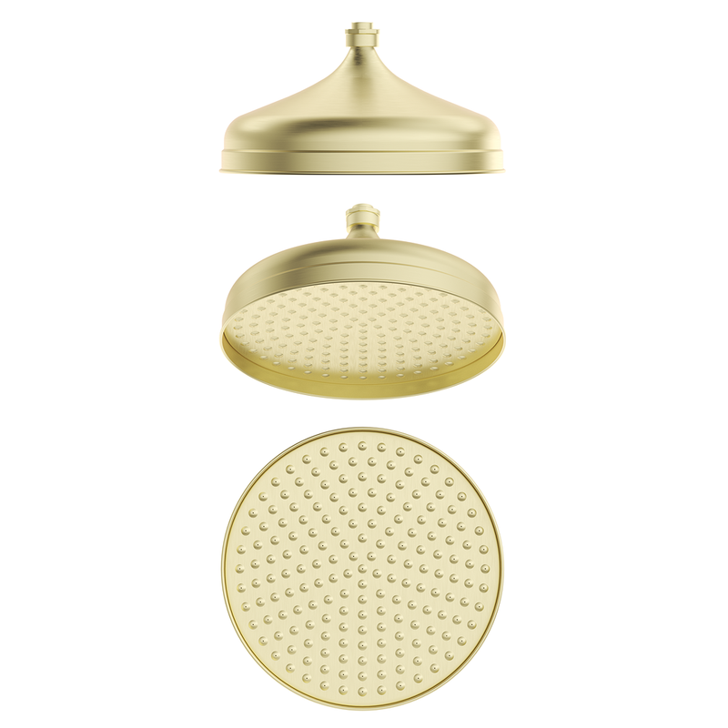 Mica French Gold Heritage 300mm Shower Head