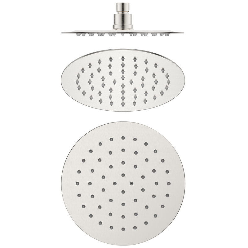 Mica Brushed Nickel Shower Head - 250mm