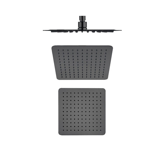 Beki / Tiago Gun Metal Shower Head - 250mm - Acqua Bathrooms