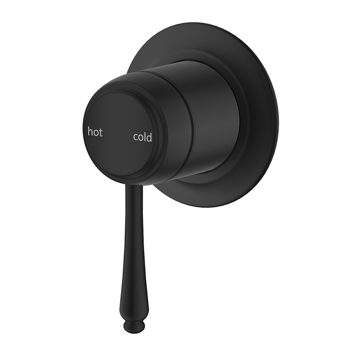 Mica Matte Black Heritage Shower Mixer - Trim Kit Only