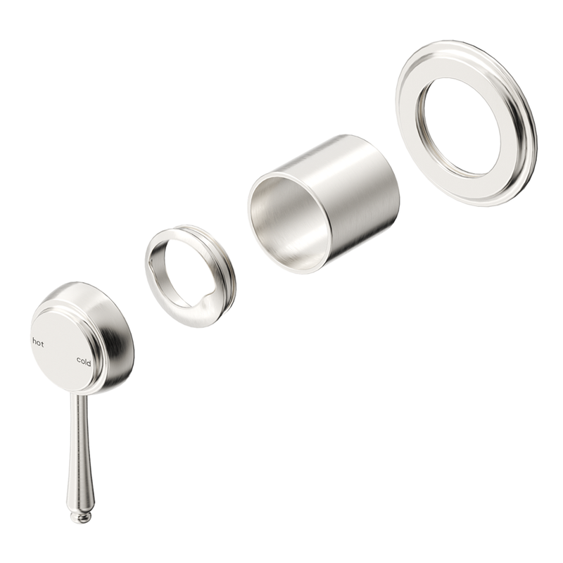 Mica Brushed Nickel Heritage Shower Mixer - Trim Kit Only