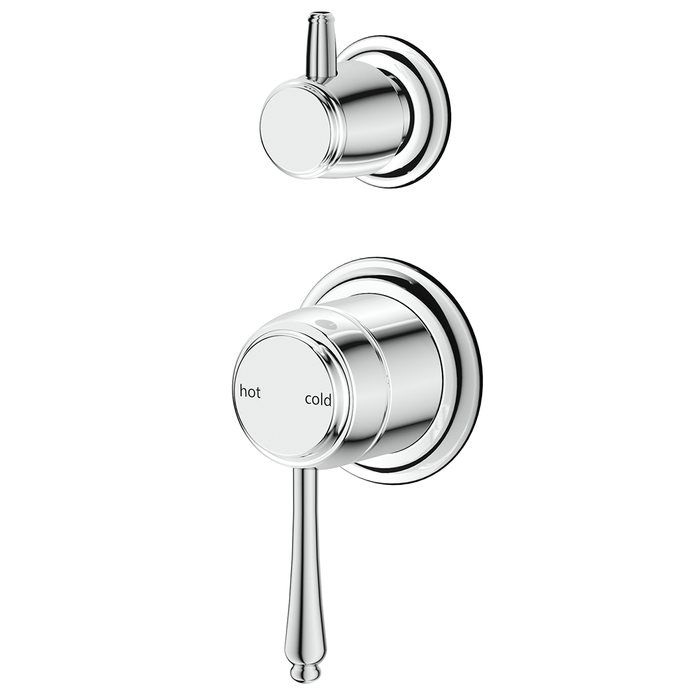 Mica Chrome Heritage Shower Mixer Diverter - Trim Kit Only
