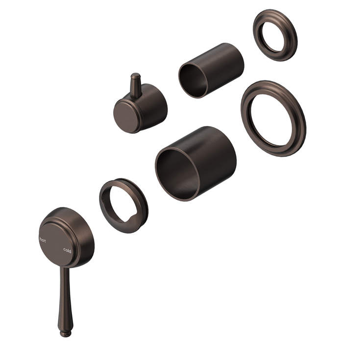 Mica Dusk Bronze Heritage Shower Mixer Diverter - Trim Kit Only