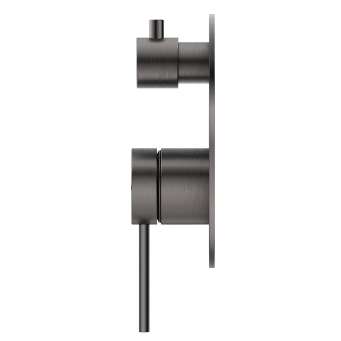 Mica Gun Metal Shower Mixer Diverter - 1P - Trim Kit Only