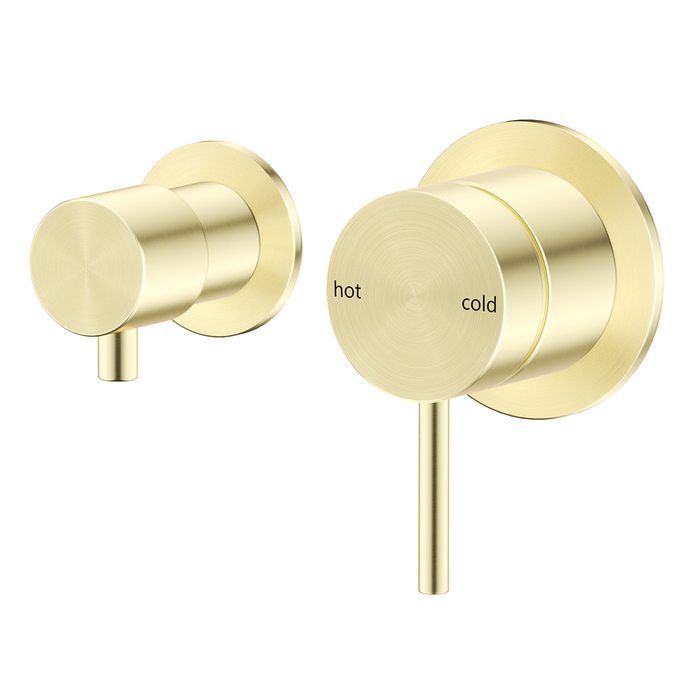 Mica French Gold Shower Mixer Diverter - Sideways - Trim Kit Only