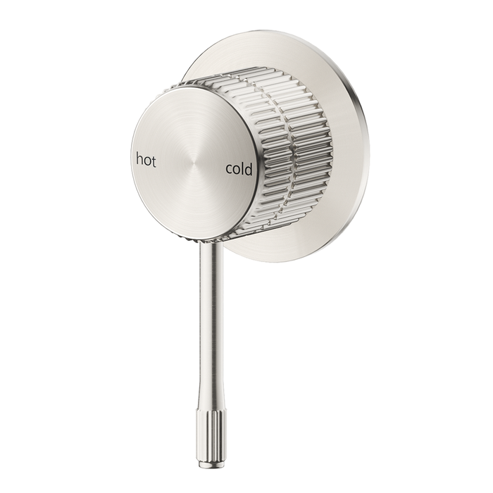 Mica Fluted Brushed Nickel Shower Mixer
