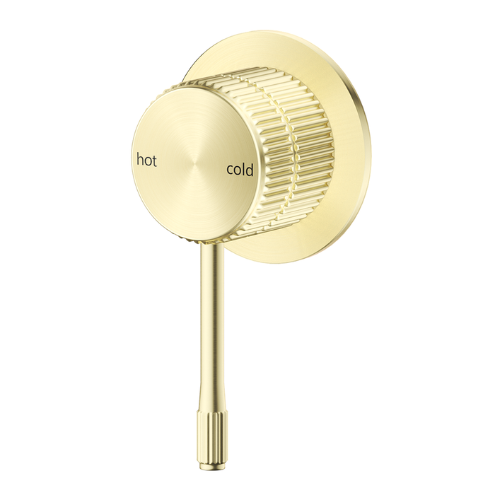 Mica Fluted French Gold Shower Mixer