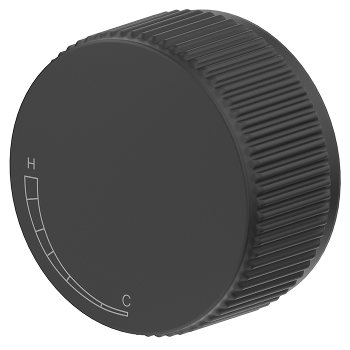 Mica Matte Black Fluted Progressive Shower Mixer