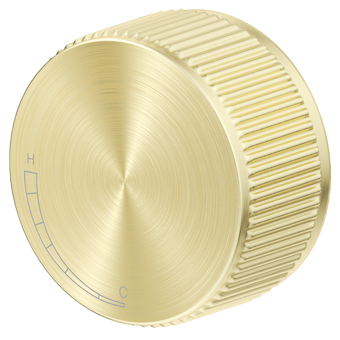 Mica French Gold Fluted Progressive Shower Mixer