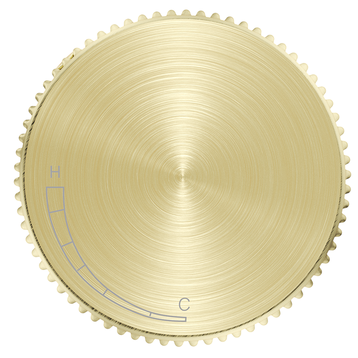 Mica French Gold Fluted Progressive Shower Mixer