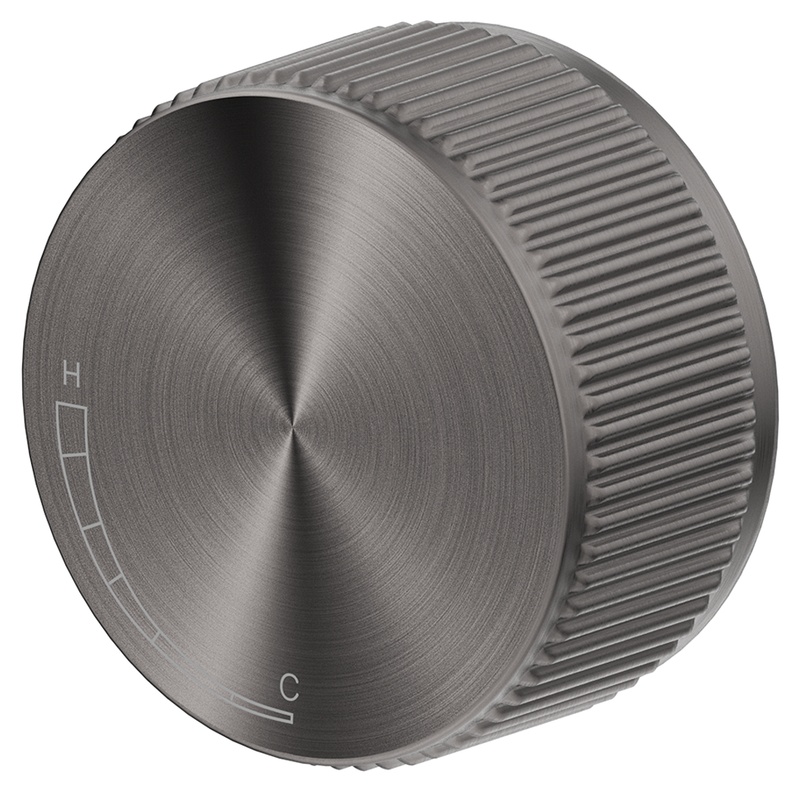 Mica Gun Metal Fluted Progressive Shower Mixer