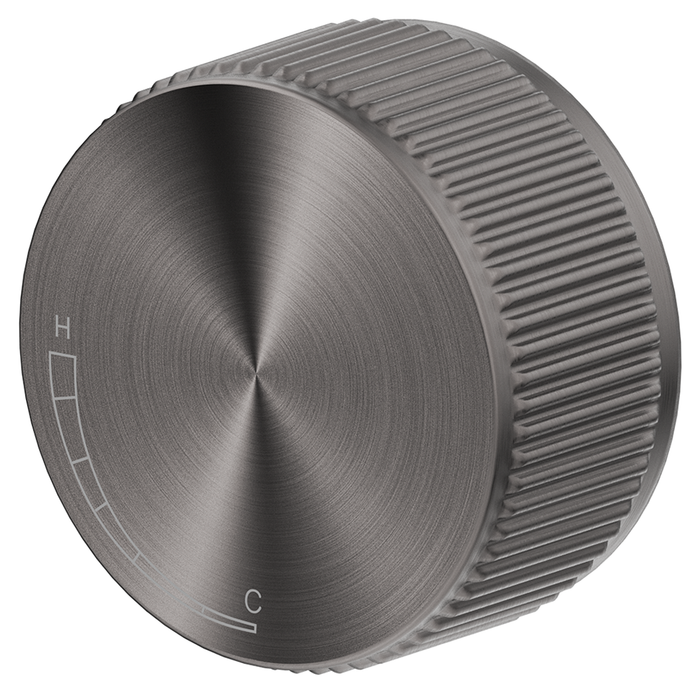 Mica Gun Metal Fluted Progressive Shower Mixer