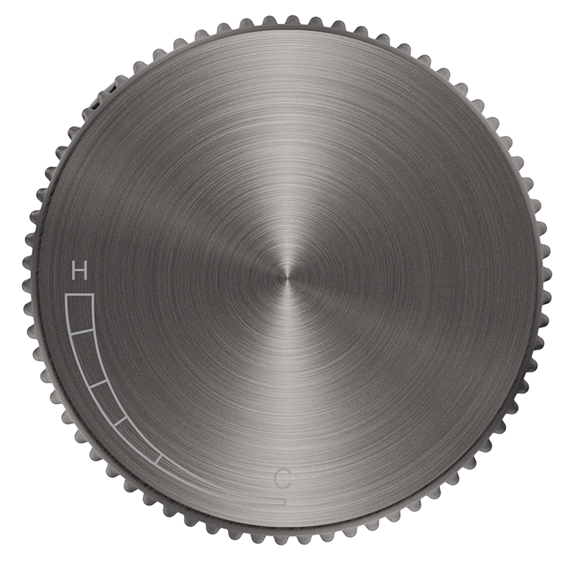 Mica Gun Metal Fluted Progressive Shower Mixer