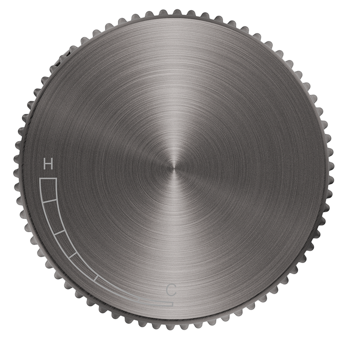 Mica Gun Metal Fluted Progressive Shower Mixer
