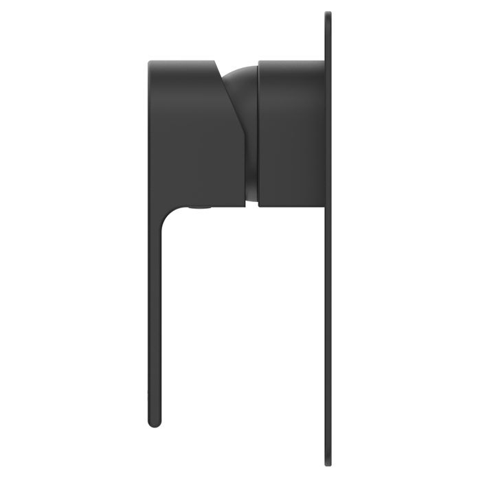Beki Matte Black Shower Mixer - Square Plate - Trim Kit Only