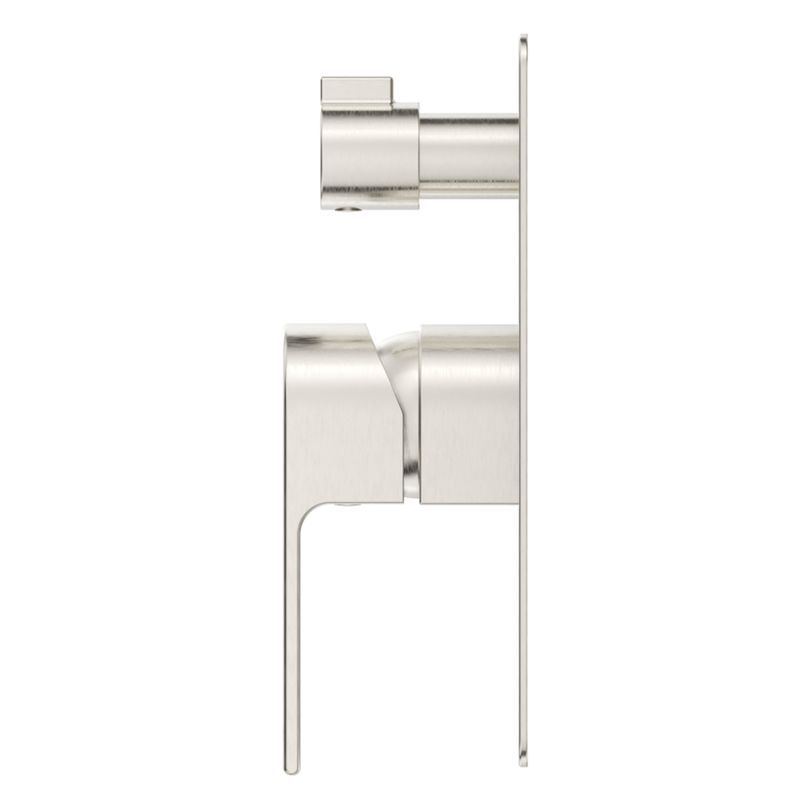 Beki Brushed Nickel Shower Mixer Diverter - 1P - Trim Kit Only