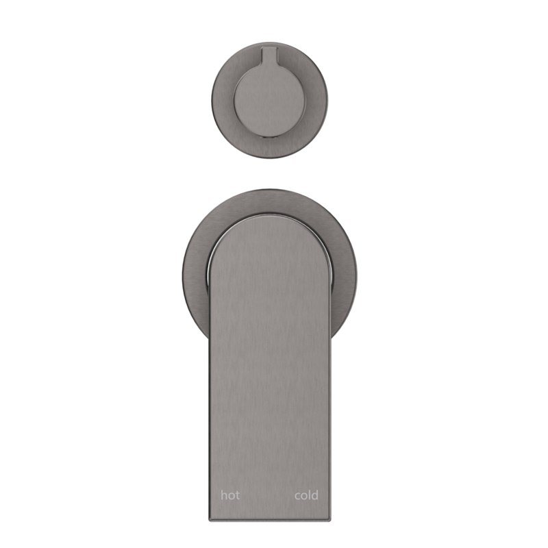 Beki Gun Metal Shower Mixer Diverter - 2P - Trim Kit Only