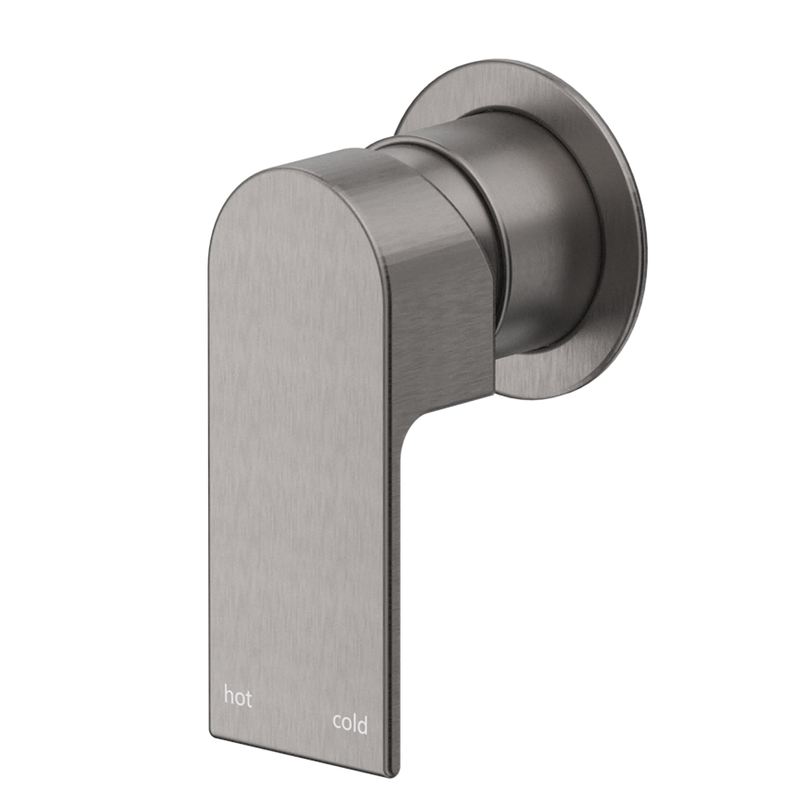 Beki Gun Metal Shower Mixer - Round Plate - Trim Kit Only