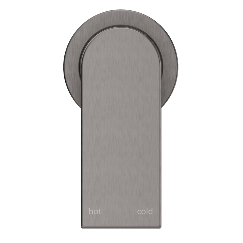 Beki Gun Metal Shower Mixer - Round Plate - Trim Kit Only