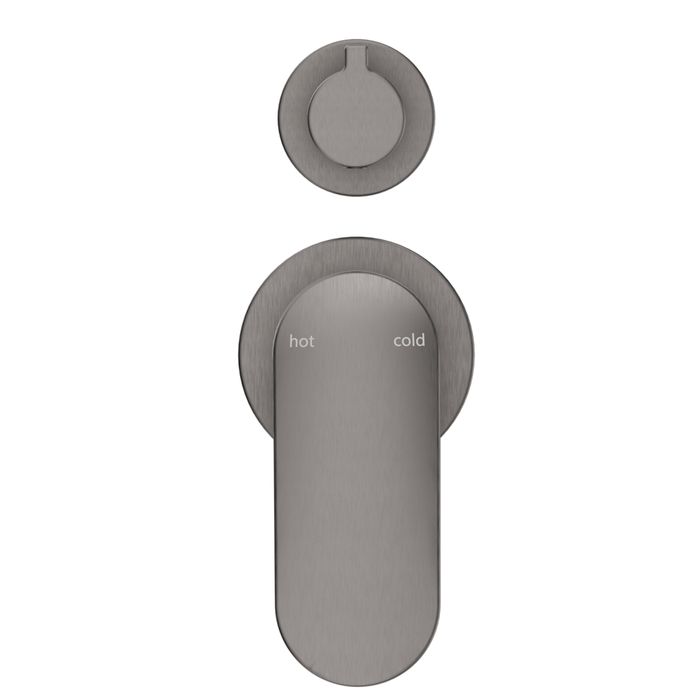 Lantra Gun Metal Shower Mixer Diverter - 2P - Trim Kit Only