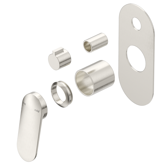 Lantra Brushed Nickel Shower Mixer Diverter - 1P - Trim Kit Only
