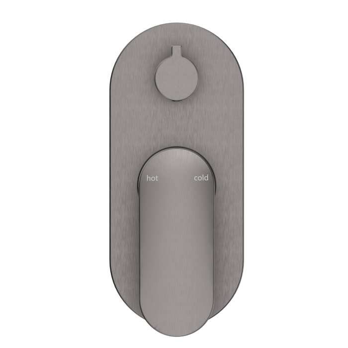 Lantra Gun Metal Shower Mixer Diverter - 1P - Trim Kit Only