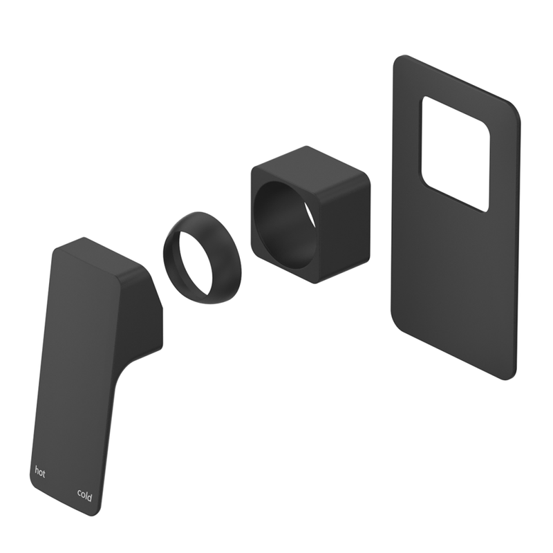Tiago Matte Black Shower Mixer - Trim Kit Only