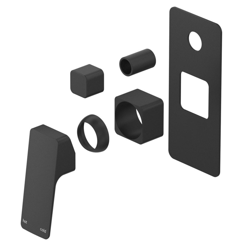Tiago Matte Black Shower Mixer Diverter - Trim Kit Only