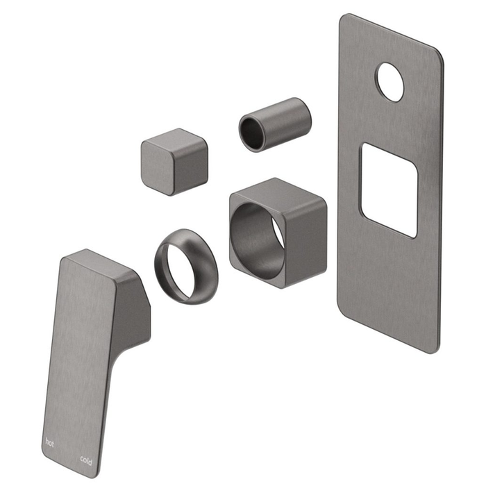 Tiago Gun Metal Shower Mixer Diverter - Trim Kit Only