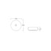Sibel 360 Matte White Round Above Counter Basin dimensions