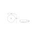 Sibel 420 Matte White Round Above Counter Basin dimensions