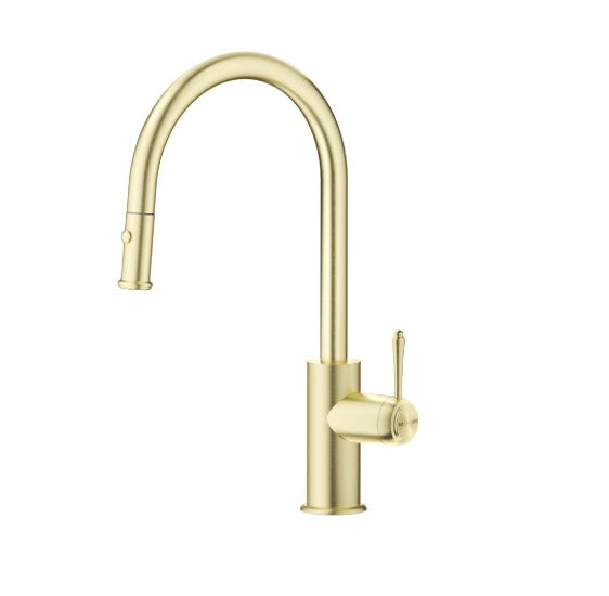 Mica French Gold Heritage Pull-Out Sink Mixer