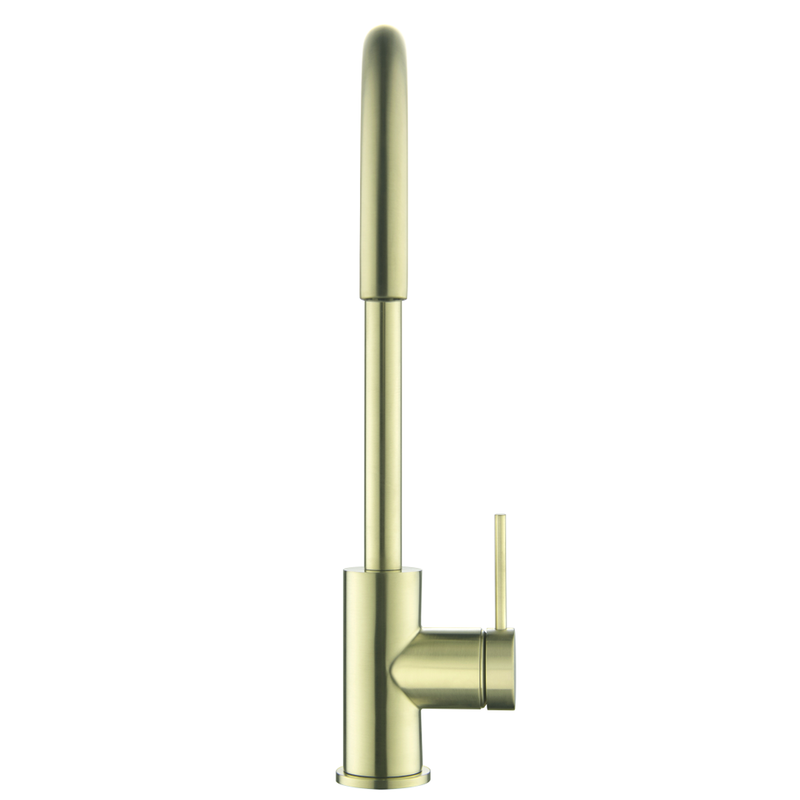 Mica French Gold Gooseneck Sink Mixer