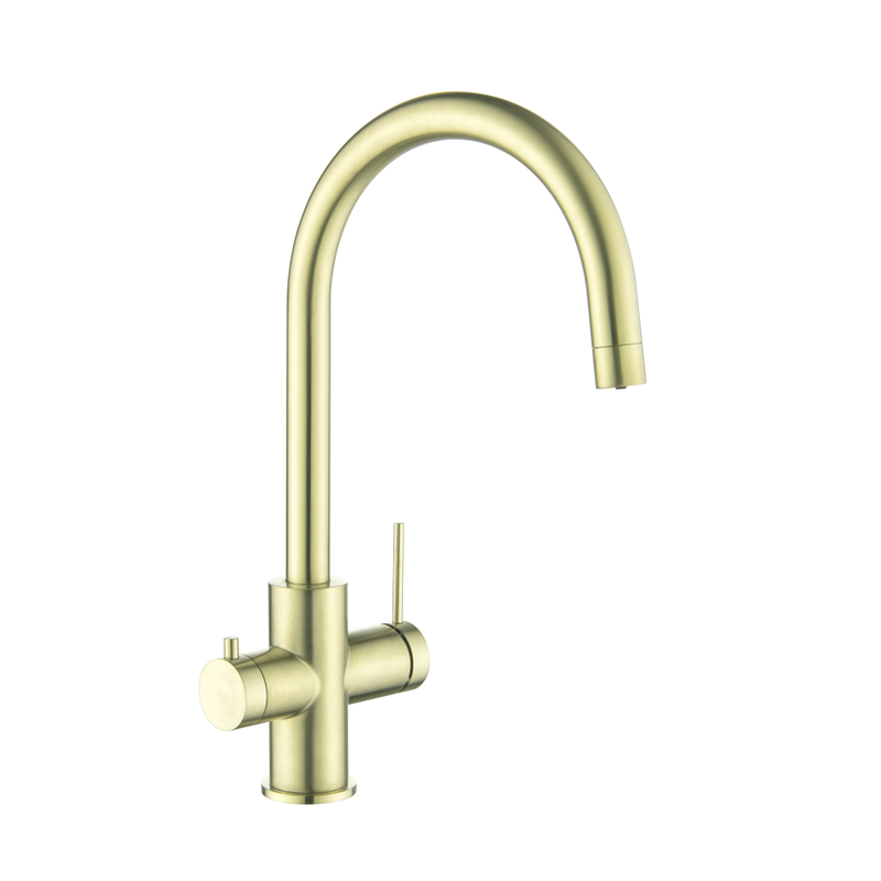 Mica French Gold 3-Way Filter Sink Mixer