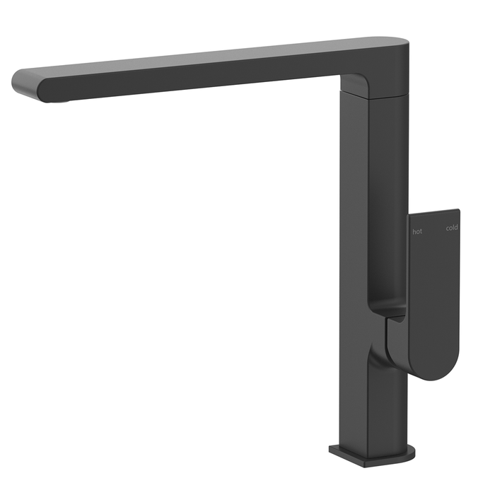 Beki Matte Black Sink Mixer