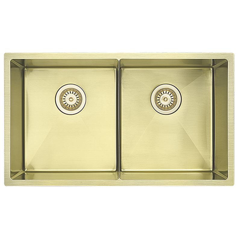 Luminare French Gold Sink 760 x 440 x 250mm - Double Bowl