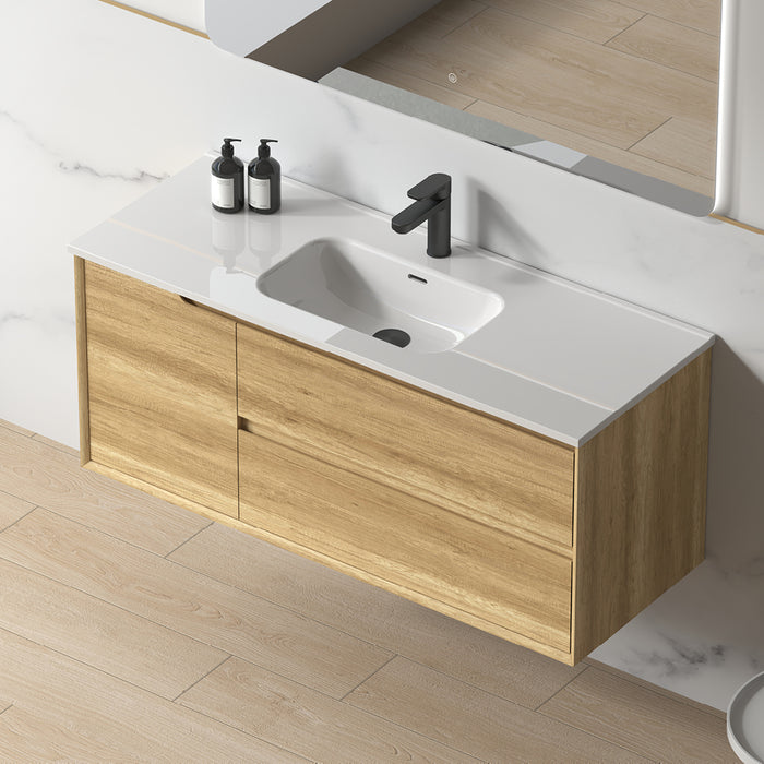 Solena 1200mm Sand Oak Wall Hung Vanity